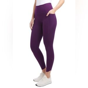 NWT Danskin Women's High Rise Brushed Legging, Bright Plum Small